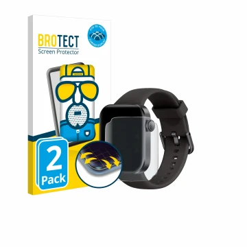 Face avant d’un emballage produit avec le logo de la marque BROTECT. À côté, l’appareil DDXCAW P2 1.85