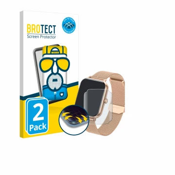 Face avant d’un emballage produit avec le logo de la marque BROTECT. À côté, l’appareil Ruxingx T6 1.83