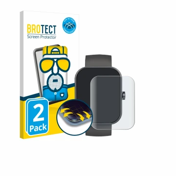 Face avant d’un emballage produit avec le logo de la marque BROTECT. À côté, l’appareil zakotu Y66 1.96