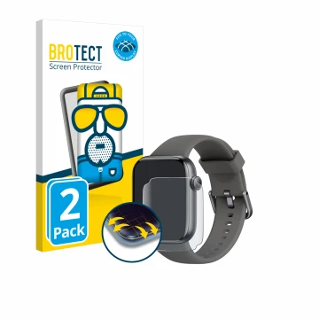 Face avant d’un emballage produit avec le logo de la marque BROTECT. À côté, l’appareil AcclaFit P5 1.85