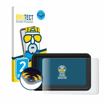 Face avant d’un emballage produit avec le logo de la marque BROTECT. À côté, l’appareil Atomos Shinobi 2 est représenté avec l