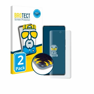 Face avant d’un emballage produit avec le logo de la marque BROTECT. À côté, l’appareil Vivo T2 Pro est représenté avec la pro