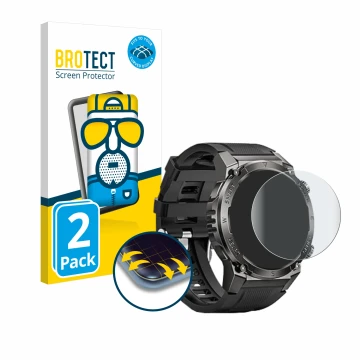 Face avant d’un emballage produit avec le logo de la marque BROTECT. À côté, l’appareil Dekelife G55 1.46