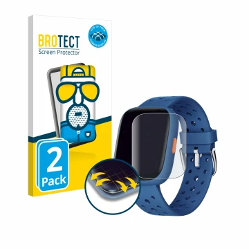 Face avant d’un emballage produit avec le logo de la marque BROTECT. À côté, l’appareil Biggerfive BW02 est représenté avec la