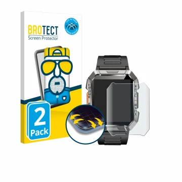 Face avant d’un emballage produit avec le logo de la marque BROTECT. À côté, l’appareil Baolubao W60 est représenté avec la pr