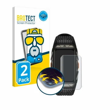 Face avant d’un emballage produit avec le logo de la marque BROTECT. À côté, l’appareil Kospet Tank X2 Ultra est représenté av