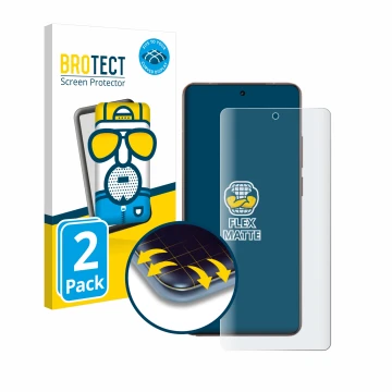 Face avant d’un emballage produit avec le logo de la marque BROTECT. À côté, l’appareil realme GT 7 Pro est représenté avec la