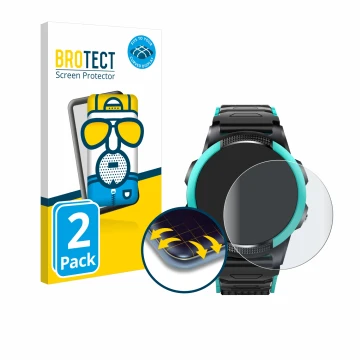 Face avant d’un emballage produit avec le logo de la marque BROTECT. À côté, l’appareil SaveFamily Slim 4G est représenté avec