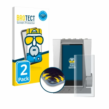 Face avant d’un emballage produit avec le logo de la marque BROTECT. À côté, l’appareil Astell&Kern ACRO CA1000T est représent