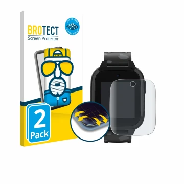 Face avant d’un emballage produit avec le logo de la marque BROTECT. À côté, l’appareil Xplora XGO3 (2e Gen.) est représenté a