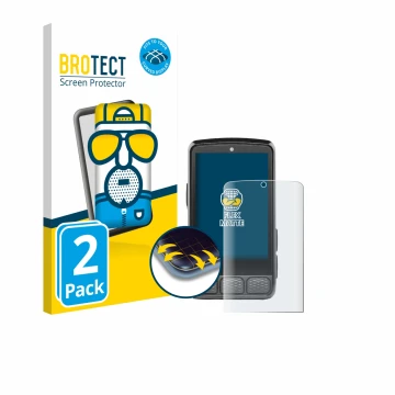 Face avant d’un emballage produit avec le logo de la marque BROTECT. À côté, l’appareil Wahoo Elemnt Roam V3 est représenté av