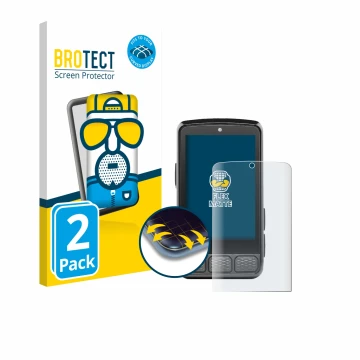 Face avant d’un emballage produit avec le logo de la marque BROTECT. À côté, l’appareil Wahoo Elemnt Roam 3 est représenté ave