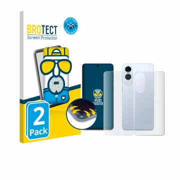 Face avant d’un emballage produit avec le logo de la marque BROTECT. À côté, l’appareil Samsung Galaxy S25 Edge (Avant+Arrière