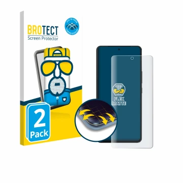 Face avant d’un emballage produit avec le logo de la marque BROTECT. À côté, l’appareil ASUS ROG Phone 9 Pro Edition est repré