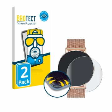 Face avant d’un emballage produit avec le logo de la marque BROTECT. À côté, l’appareil Levowatch Eve 1.3