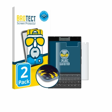 Face avant d’un emballage produit avec le logo de la marque BROTECT. À côté, l’appareil Unihertz Titan 2 est représenté avec l