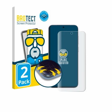 Face avant d’un emballage produit avec le logo de la marque BROTECT. À côté, l’appareil Vivo X300 est représenté avec la prote