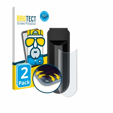 Face avant d’un emballage produit avec le logo de la marque BROTECT. À côté, l’appareil Vorwerk Kobold VK7 est représenté avec