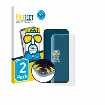 Face avant d’un emballage produit avec le logo de la marque BROTECT. À côté, l’appareil Oppo A6t Pro est représenté avec la pr