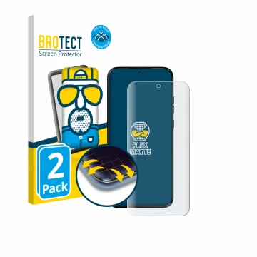 Face avant d’un emballage produit avec le logo de la marque BROTECT. À côté, l’appareil Motorola Moto G77 est représenté avec 