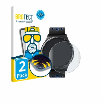 Face avant d’un emballage produit avec le logo de la marque BROTECT. À côté, l’appareil Reebok Pulse Smartwatch est représenté