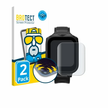 Face avant d’un emballage produit avec le logo de la marque BROTECT. À côté, l’appareil Insta360 GPS preview remote Built-In M