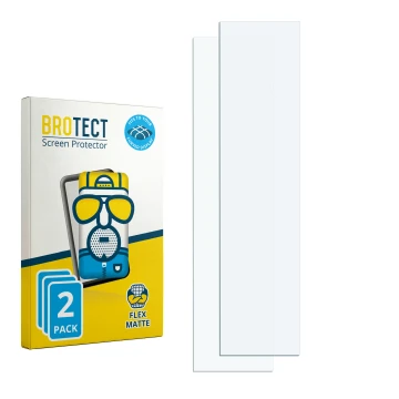 Face avant d’un emballage produit avec le logo de la marque BROTECT. À côté se trouve la protection d’écran correspondante.