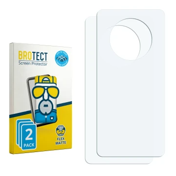 Face avant d’un emballage produit avec le logo de la marque BROTECT. À côté se trouve la protection d’écran correspondante.