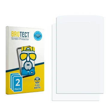 Face avant d’un emballage produit avec le logo de la marque BROTECT. À côté se trouve la protection d’écran correspondante.