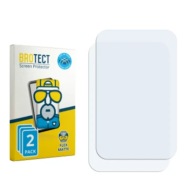 Face avant d’un emballage produit avec le logo de la marque BROTECT. À côté se trouve la protection d’écran correspondante.