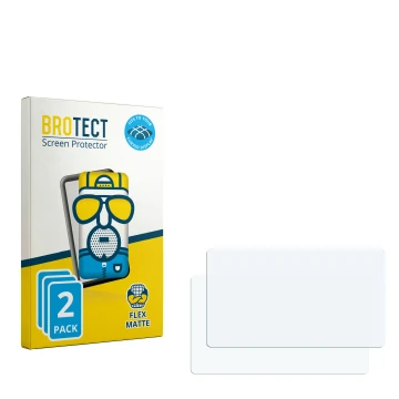 Face avant d’un emballage produit avec le logo de la marque BROTECT. À côté se trouve la protection d’écran correspondante.