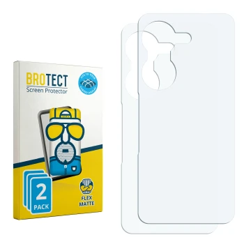 Face avant d’un emballage produit avec le logo de la marque BROTECT. À côté se trouve la protection d’écran correspondante.
