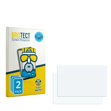 Face avant d’un emballage produit avec le logo de la marque BROTECT. À côté se trouve la protection d’écran correspondante.