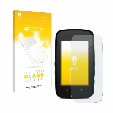 Face avant d’un emballage produit avec le logo de la marque upscreen. À côté, l’appareil CompeGPS TwoNav Cross est représenté 