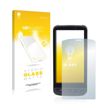 Face avant d’un emballage produit avec le logo de la marque upscreen. À côté, l’appareil Newland MT90 Orca est représenté avec