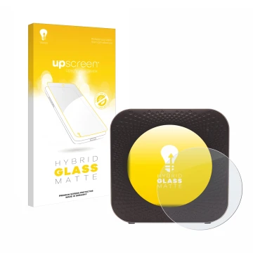 Face avant d’un emballage produit avec le logo de la marque upscreen. À côté, l’appareil Netgear Nighthawk M1 est représenté a