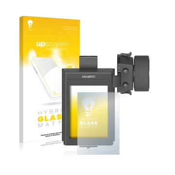 Face avant d’un emballage produit avec le logo de la marque upscreen. À côté, l’appareil FlySky FS-NB4 est représenté avec la 