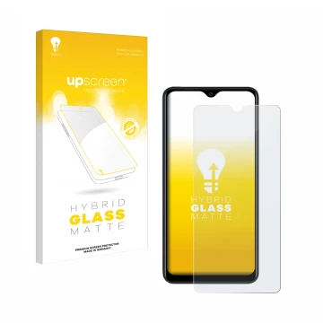 Face avant d’un emballage produit avec le logo de la marque upscreen. À côté, l’appareil Blackview A80 Pro est représenté avec