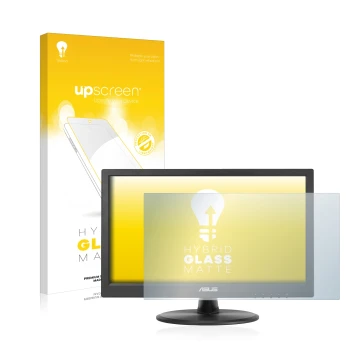 Face avant d’un emballage produit avec le logo de la marque upscreen. À côté, l’appareil ASUS VT168HR est représenté avec la p