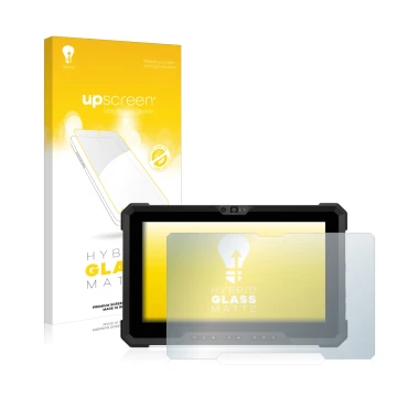 Face avant d’un emballage produit avec le logo de la marque upscreen. À côté, l’appareil Dell Latitude 7220EX Rugged Extreme e