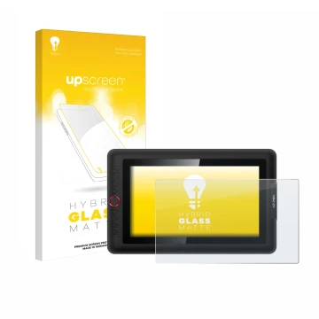 Face avant d’un emballage produit avec le logo de la marque upscreen. À côté, l’appareil XP-Pen Artist 13.3 Pro est représenté