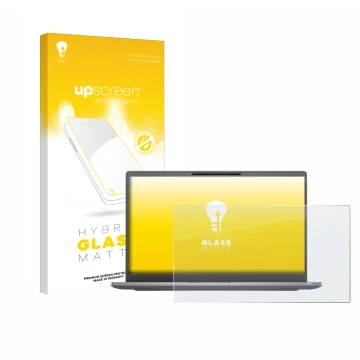 Face avant d’un emballage produit avec le logo de la marque upscreen. À côté, l’appareil Dell Latitude 7400 Non-Touch est repr