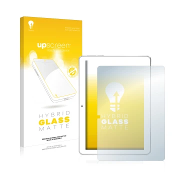 Face avant d’un emballage produit avec le logo de la marque upscreen. À côté, l’appareil Toscido X104 10