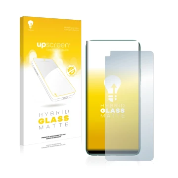 Face avant d’un emballage produit avec le logo de la marque upscreen. À côté, l’appareil Huawei P40 lite 5G est représenté ave