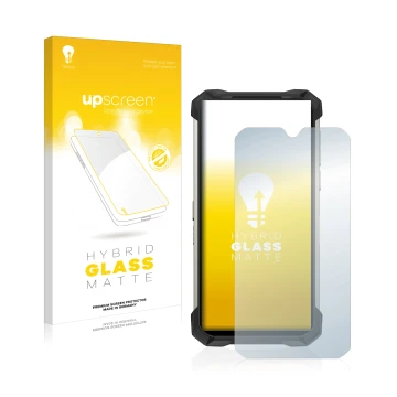 Face avant d’un emballage produit avec le logo de la marque upscreen. À côté, l’appareil Doogee S88 Pro est représenté avec la