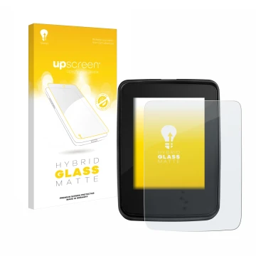 Face avant d’un emballage produit avec le logo de la marque upscreen. À côté, l’appareil Giant RideDash Evo est représenté ave