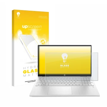 Face avant d’un emballage produit avec le logo de la marque upscreen. À côté, l’appareil HP ProBook 440 G8 est représenté avec