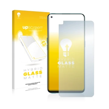 Face avant d’un emballage produit avec le logo de la marque upscreen. À côté, l’appareil OnePlus Nord CE 5G est représenté ave