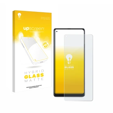 Face avant d’un emballage produit avec le logo de la marque upscreen. À côté, l’appareil Cubot Max 3 est représenté avec la pr
