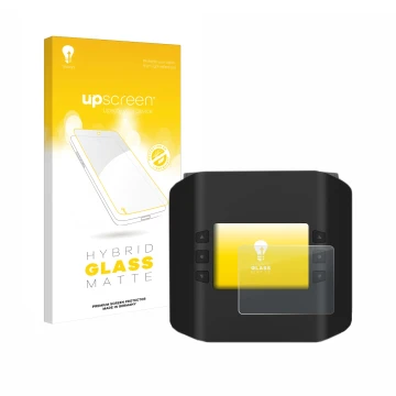 Face avant d’un emballage produit avec le logo de la marque upscreen. À côté, l’appareil ISDT Smart Duo Charger K4 est représe